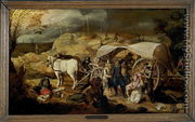 Soldiers Ambush a Cart and Passengers, between 1600-1647 - Sebastien Vrancx