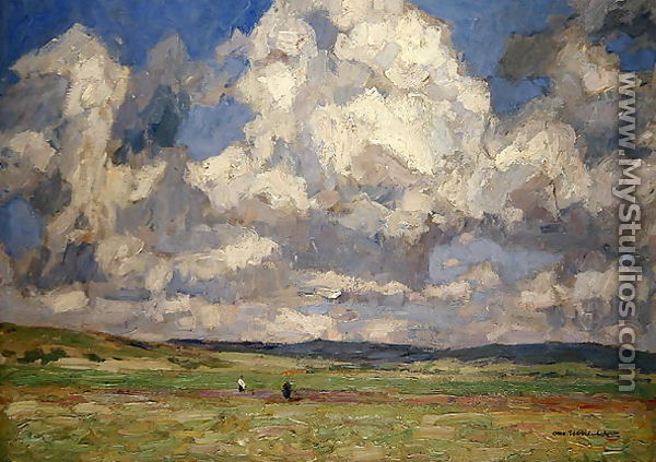 Summer Clouds over Gossfelden - Otto Ubbelohde
