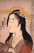 Portrait of Kisegawa of Matsubaya, c.1796, - Kitagawa Utamaro