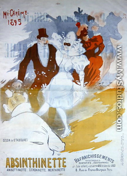 Advertisement for Absinthinette, 1895 - Emile Tabouret