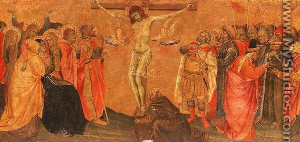 Crucifixion, predella panel - Taddeo Di Bartolo