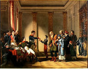 Napoleon Bonaparte 1769-1821 Giving a Pension of A Hundred Napoleons to the Pole, Nerecki, aged 117 years, January 1807, 1812 - Jean-Charles Tardieu
