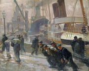 Liverpool Dockers at Dawn, 1903 - Victor Francois Tardieu
