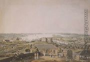 The Entrance of Port Jackson, and part of the town of Sydney in New South Wales, left section of panoramic view, c.1821 - (after) Taylor, Major James