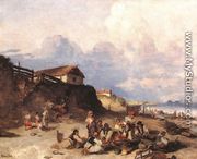 Tiszaparti jelenet, 1873-75 - Pal Bohm