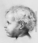 Gyerekfej bal profilbol, 1850 - Karoly Brocky