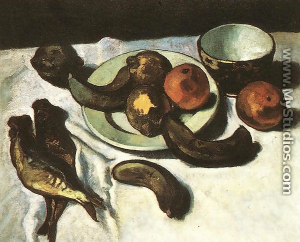 Csendelet (banannal, naranccsal es halakkal), 1910 - Dezso Czigany