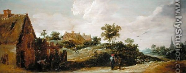 Peasants Talking on a Path - David The Younger Teniers