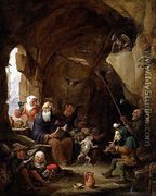 The Temptation of St. Anthony in a Rocky Cavern - David The Younger Teniers