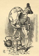 Humpty Dumpty, illustration from Through the Looking Glass by Lewis Carroll 1832-98 first published 1871 - John Tenniel