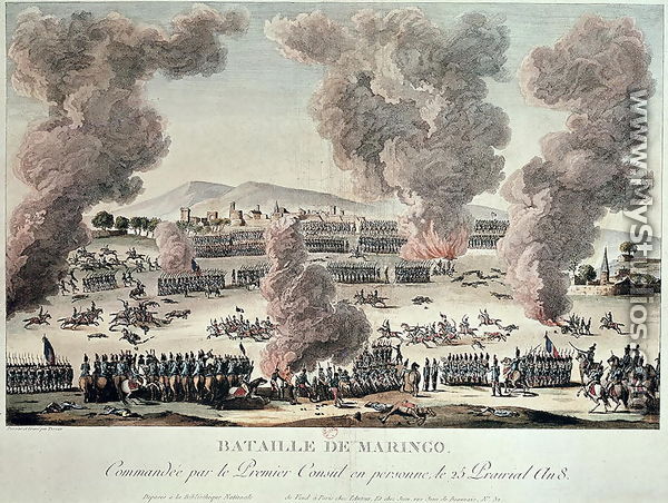 The Battle of Marengo, 25 Priarial An VIII 14th June 1800 after 1800 - Tessier