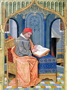 Matthaeus Platearius d.c.1161 writing The Book of Simple Medicines, c.1470 - Robinet Testard