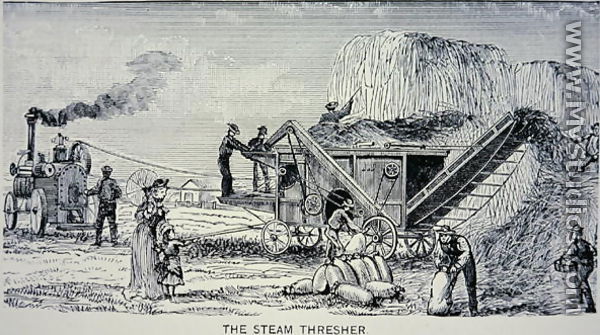 Steam Thresher, from Marvels of the New West 1888 - W.H. Thayer