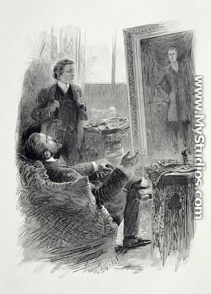 Illustration from The Picture of Dorian Gray by Oscar Wilde 1854-1900, engraved by E. d