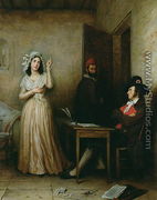 Charlotte Corday 1768-93 Questioned in her Cell, c.1836 - M.F. Thomas