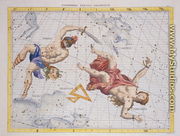 Constellation of Perseus and Andromeda, from Atlas Coelestis, by John Flamsteed 1646-1719, pub. in 1729 - Sir James Thornhill