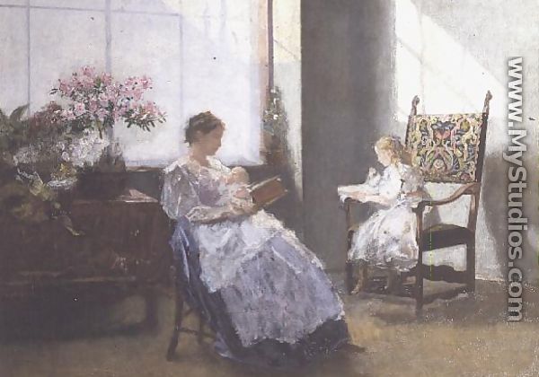 Mrs Masarai and her Daughter, 1896 - Hans Tichy