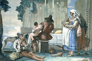 Peasants Eating out of Doors, from the Foresteria Guesthouse 1757 - Giovanni Domenico Tiepolo