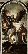 Archangel Michael vanqishing Lucifer in the presence of a Venetian senator - Jacopo Tintoretto (Robusti)