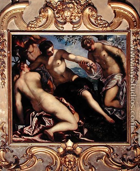 Mercury and the Three Graces, 1578 - Jacopo Tintoretto (Robusti)