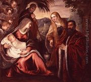 Holy Family with Matteo Saranzo - Jacopo Tintoretto (Robusti)