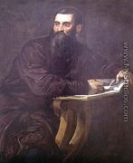 Portrait of a Bearded Man with a Book - Jacopo Tintoretto (Robusti)