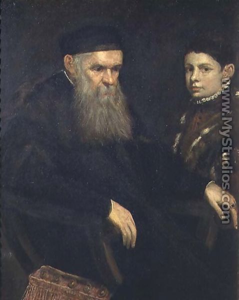 Old man and his servant, 1565 - Jacopo Tintoretto (Robusti)