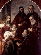 Madonna and child with four Statesmen - Jacopo Tintoretto (Robusti)