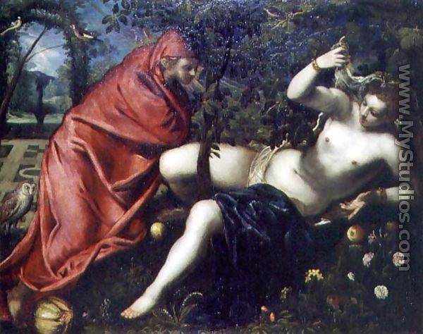 Angelica and the Hermit - Jacopo Tintoretto (Robusti)