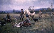 Lapps Collecting Shot Reindeer, 1892 - Johan Tiren