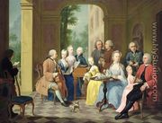 Portrait of the Timmermann Family, 1758 - Johann Heinrich The Elder Tischbein