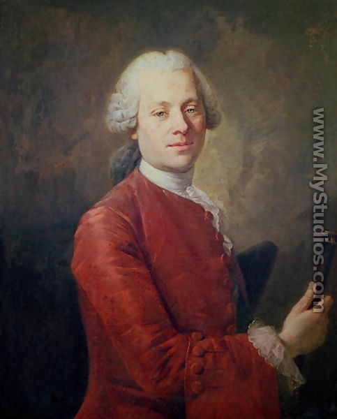 Portrait of Jean le Rond dAlembert 1717-83 - Louis Tocque