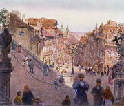Nerudova Ulice, Prague, 1909 - Heinrich Tomec