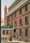 Dr Johnson and his servant, Francis at Bolt Court, Fleet Street, 1801 - Charles F. Tomkins