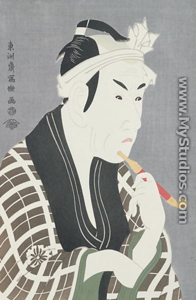 Matsumo Koshiro IV in the Role of Gorebei, the Fish Merchant of Sanya - Sharaku Toshusai