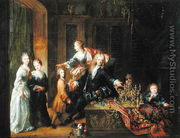 Portrait of Nicolas de Launay 1646-1727 and his Family - Robert Tournieres