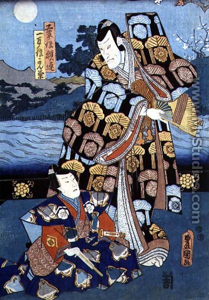 The Actor Soki Sanjuro as Kudo Yoritsura, 1859  - Toyokuni