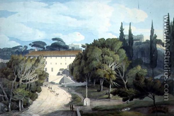 The Convent of St. Eufebio, near Naples (commonly known as St. Efremo) - Francis Towne