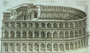 Plan of the Theatre of Marcellus, Rome, 1558  - Michael Tramezini