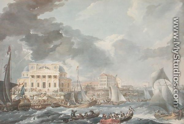 Stock Exchange in St. Petersburg, 1787 - Jean Balthazard de la Traverse