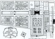 A Plan of the Gardens at Belton House, Lincolnshire, as formerly existing, c.1900  - Harry Inigo Triggs