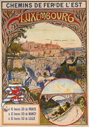 Poster advertising Luxembourg, c.1900  - pseudonym of Trinquier, Louis Trinquier-Trianon