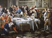 The Oyster Lunch, 1734  - Jean François de Troy