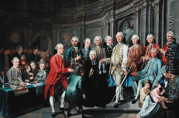 Distribution of the Academy Prizes for Drawing and Painting in Dunkirk in 1755 - Nicolas Truit