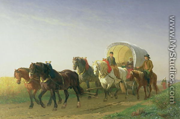 The Covered Wagon, 1868 - Charles Philogene Tschaggeny