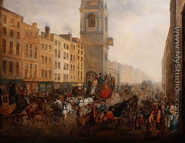 The London to Brighton Coach in Cheapside, 1831 - William 