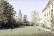 The Garden and Fellows Building of Corpus Christi College, Oxford - William (Turner of Oxford) Turner