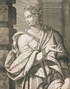 Statilia Messalina third wife of Nero - Aegidius Sadeler or Saedeler
