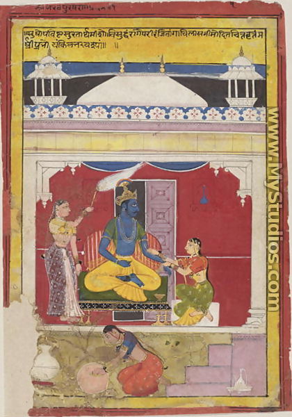 Bhairava Raga, from Mewar, Rajasthan, 1628 - (attr. to) Sahibdin