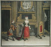 Lady in her bedroom, published c.1688-90  - Jean Dieu de Saint-Jean